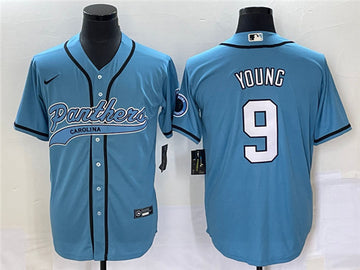 Bryce Young Carolina Panthers blue jersey