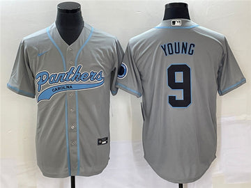 Bryce Young Carolina Panthers gray jersey