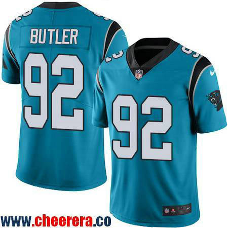 Vernon Butler Carolina Panthers blue Color Rush jersey
