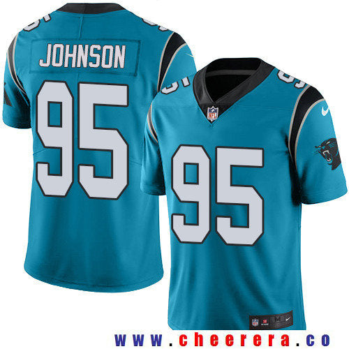Charles Johnson Carolina Panthers blue Vapor jersey