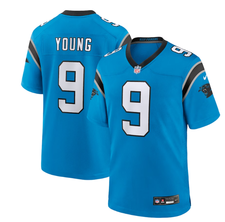 Bryce Young Carolina Panthers blue Vapor jersey