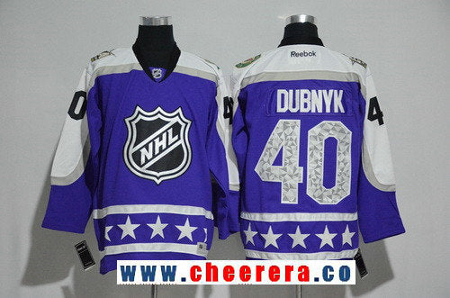 Central Division Devan Dubnyk Reebok Minnesota Wild purple All-Star jersey