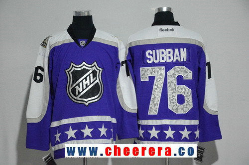 Central Division P.K Subban Reebok Nashville Predators purple All-Star jersey