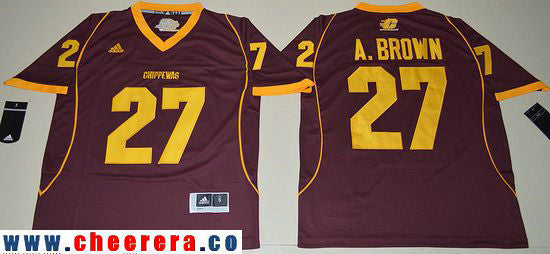 Antonio Brown Central Michigan Chippewas maroon Limited jersey