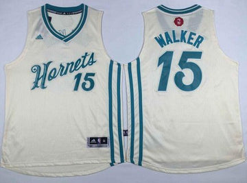 Kemba Walker Revolution Charlotte Hornets cream jersey