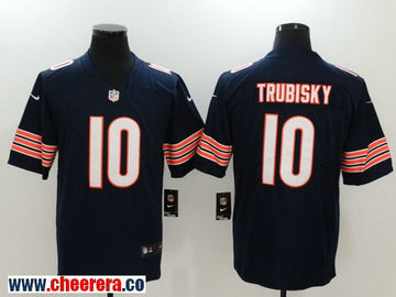 Mitchell Trubisky Chicago Bears navy Vapor jersey