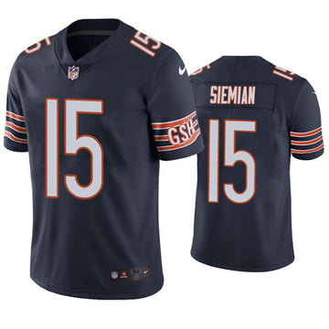 Trevor Siemian Chicago Bears navy Vapor jersey