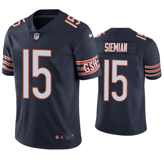 Trevor Siemian Chicago Bears navy Vapor jersey