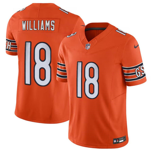 Caleb Williams Chicago Bears orange Vapor jersey