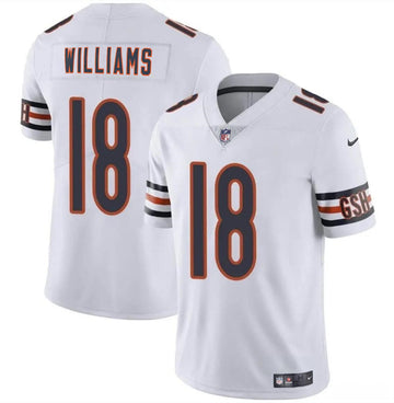Caleb Williams Chicago Bears white Vapor jersey
