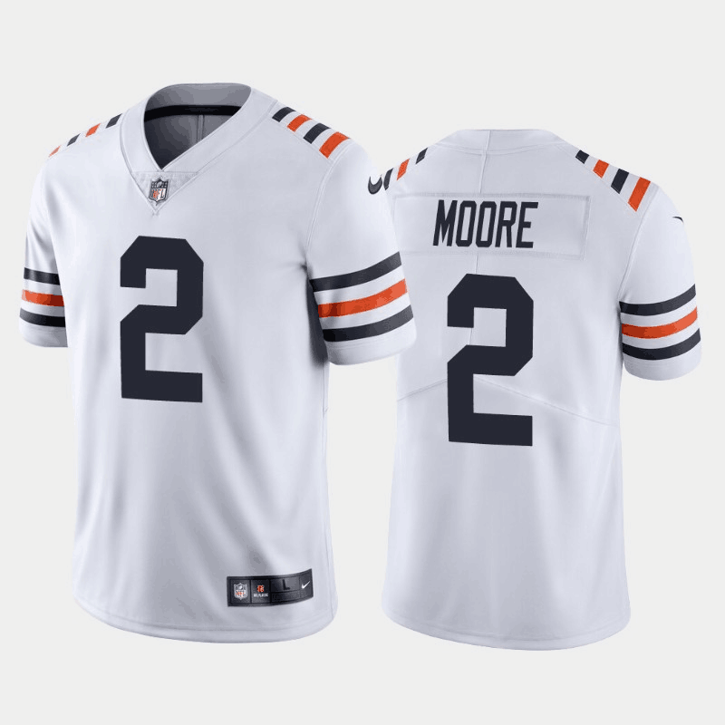 D.J. Moore Chicago Bears white Limited jersey