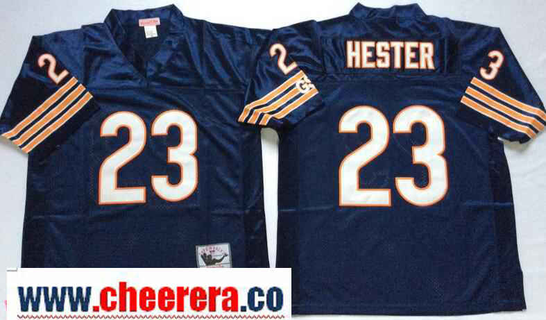 Devin Hester Chicago Bears navy Throwback jersey