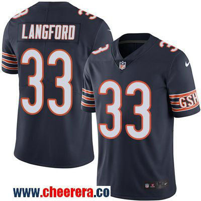 Jeremy Langford Chicago Bears navy Color Rush jersey