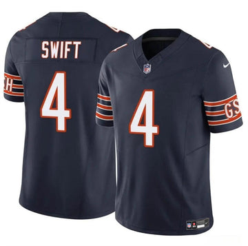 D'Andre Swift Chicago Bears navy Vapor jersey