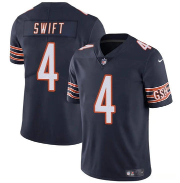 D'Andre Swift Chicago Bears navy Vapor jersey