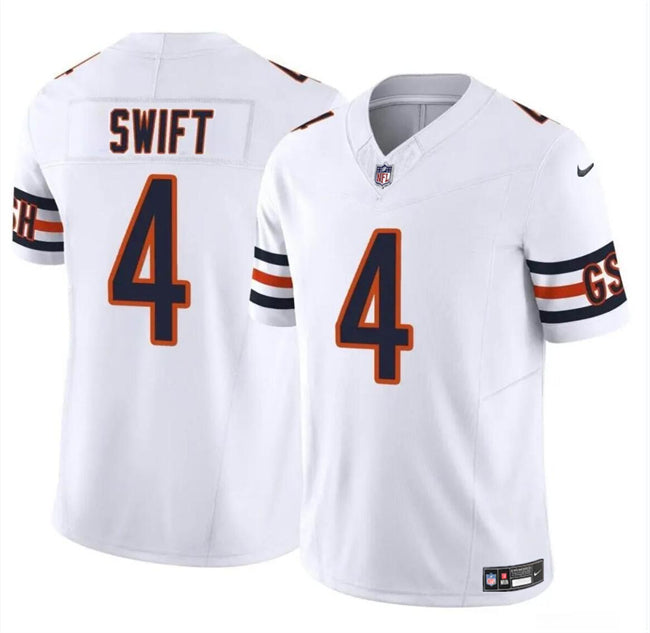 D'Andre Swift Chicago Bears white Vapor jersey
