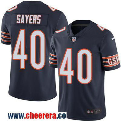 Gale Sayers Chicago Bears navy Color Rush jersey
