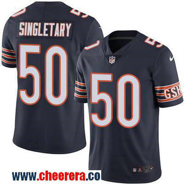 Mike Singletary Chicago Bears navy Color Rush jersey