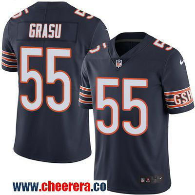 Hroniss Grasu Chicago Bears navy Color Rush jersey