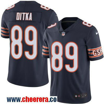 Mike Ditka Chicago Bears navy Color Rush jersey