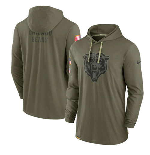 Chicago Bears olive Salute To Service jersey