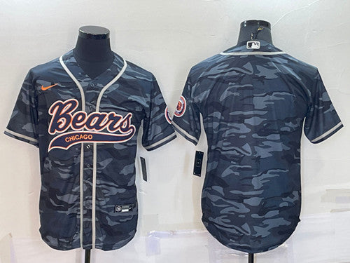 Blank Gray Chicago Bears camo Camo jersey