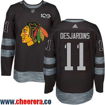 Andrew Desjardins Chicago Blackhawks black jersey