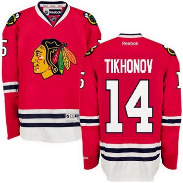 Viktor Tikhonov Chicago Blackhawks red Home jersey