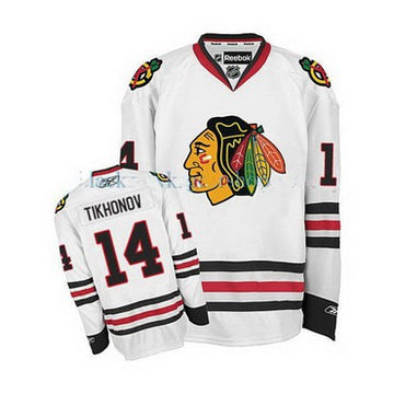 Viktor Tikhonov Chicago Blackhawks white Road jersey