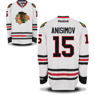 Artem Anisimov Chicago Blackhawks white Road jersey