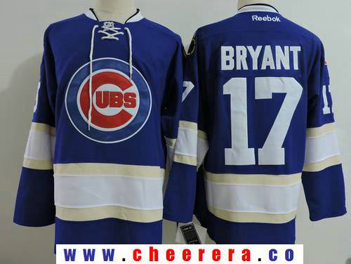 Kris Bryant Chicago Blackhawks royal jersey