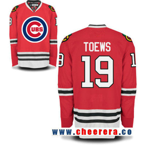 Jonathan Toews Cubs Chicago Blackhawks red jersey