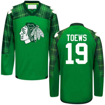 Jonathan Toews Chicago Blackhawks green jersey
