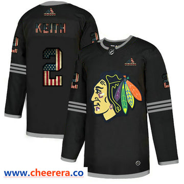 Duncan Keith Chicago Blackhawks black Fashion jersey