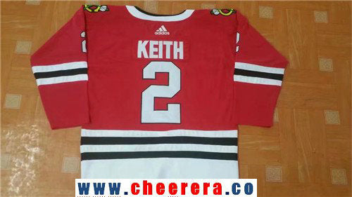 Duncan Keith Chicago Blackhawks red Home jersey