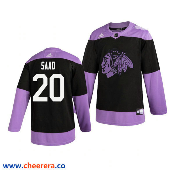 Brandon Saad Chicago Blackhawks black jersey