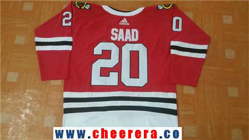 Brandon Saad Chicago Blackhawks red Home jersey