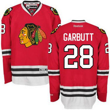 Ryan Garbutt Chicago Blackhawks red Home jersey