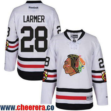 Steve Larmer Chicago Blackhawks white Winter Classic jersey