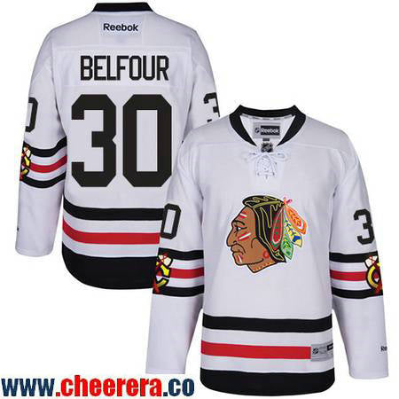 ED Belfour Chicago Blackhawks white Winter Classic jersey