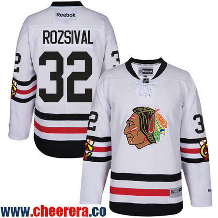 Michal Rozsival Chicago Blackhawks white Winter Classic jersey