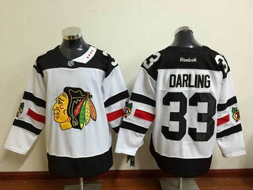 Scott Darling Reebok Chicago Blackhawks white Stadium Series jersey