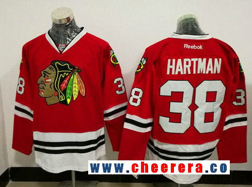 Ryan Hartman Chicago Blackhawks red jersey