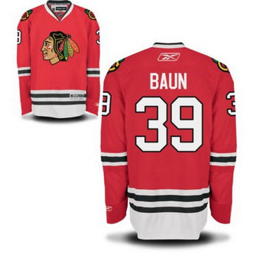 Kyle Baun Chicago Blackhawks red Home jersey