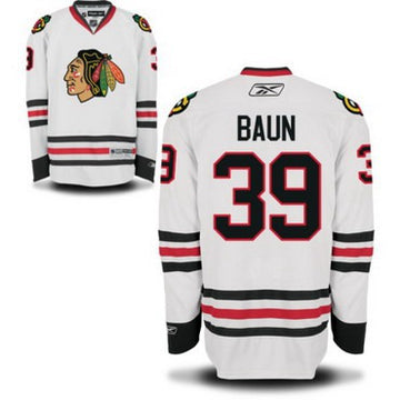 Kyle Baun Chicago Blackhawks white Road jersey