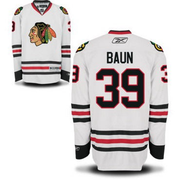 Kyle Baun Chicago Blackhawks white Road jersey