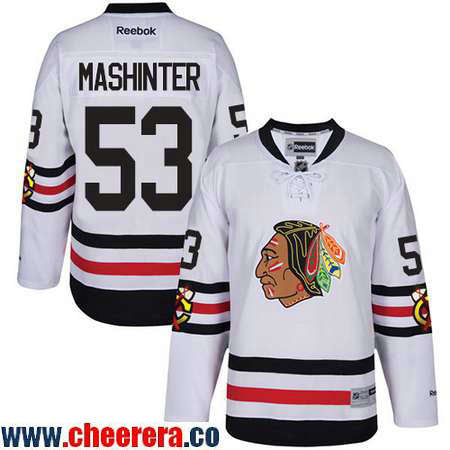 Brandon Mashinter Chicago Blackhawks white Winter Classic jersey