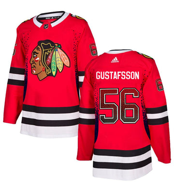 Erik Gustafsson Chicago Blackhawks red Fashion jersey