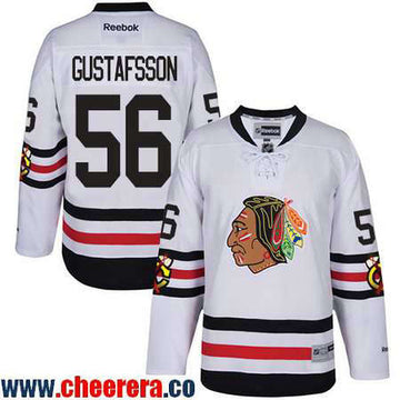 Erik Gustafsson Chicago Blackhawks white Winter Classic jersey