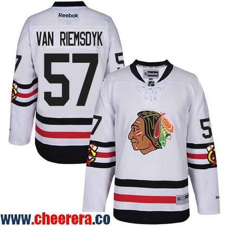 Trevor Van Riemsdyk Chicago Blackhawks white Winter Classic jersey